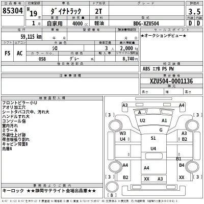 Toyota DYNA  с аукциона в Японии