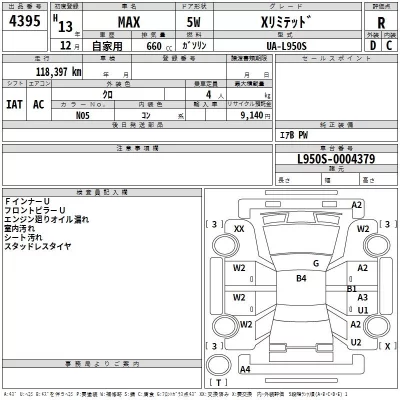 Daihatsu MAX  с аукциона в Японии