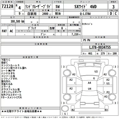 Toyota LAND CRUISER PRADO  с аукциона в Японии
