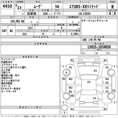 Daihatsu MOVE  с аукциона в Японии