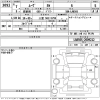 Daihatsu MOVE лот № 3092 оценка 5  с аукциона в Японии 2