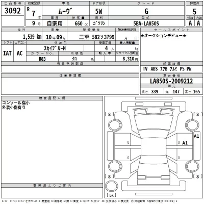 Daihatsu MOVE  с аукциона в Японии