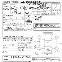 Daihatsu Atrai Wagon лот № 35224 оценка R  с аукциона в Японии 9