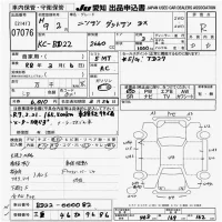 Nissan DATSUN PICKUP лот № 7076 оценка R  с аукциона в Японии 9