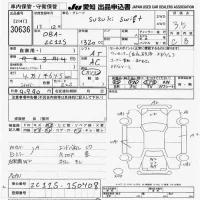 Suzuki SWIFT лот № 30636 оценка 3.5  с аукциона в Японии 9