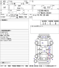 Nissan MOCO лот № 4534 оценка 3  с аукциона в Японии 5