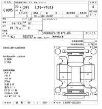 Subaru STELLA лот № 1005 оценка 4  с аукциона в Японии 8