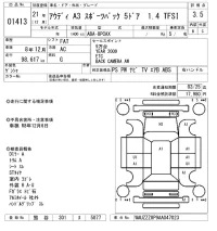 Audi A3 лот № 1413 оценка 3.5  с аукциона в Японии 8