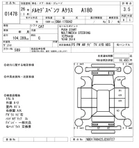 Mercedes-Benz A CLASS лот № 1478 оценка 3.5  с аукциона в Японии 8