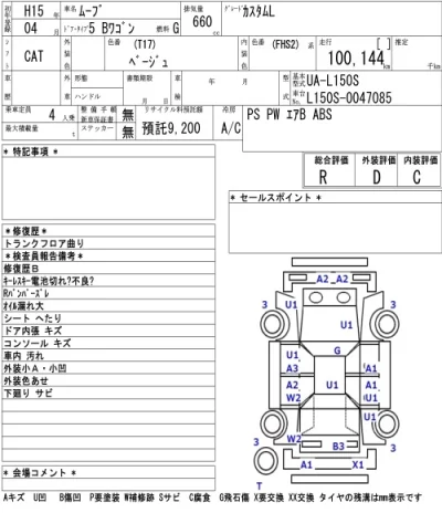 Daihatsu MOVE  с аукциона в Японии