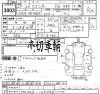 Suzuki WAGON R лот № 3003 оценка RA  с аукциона в Японии 2