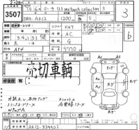 Nissan MARCH лот № 3507 оценка 3  с аукциона в Японии 2