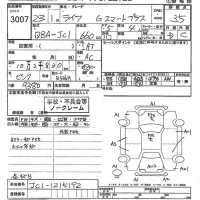 Honda LIFE лот № 3007 оценка 3.5  с аукциона в Японии 10