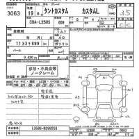 Daihatsu TANTO лот № 3063 оценка 3.5  с аукциона в Японии 10