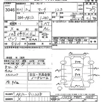 Nissan MARCH лот № 3046 оценка 3.5  с аукциона в Японии 6