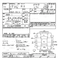 Subaru R2 лот № 1036 оценка R  с аукциона в Японии 7