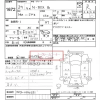 Honda N BOX лот № 1672 оценка R  с аукциона в Японии 6