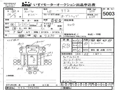 Subaru SAMBAR  с аукциона в Японии