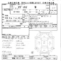 Honda ODYSSEY лот № 9276 оценка 3.5  с аукциона в Японии 9