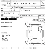 Toyota IST лот № 2369 оценка RA  с аукциона в Японии 6
