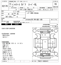 Toyota HIACE VAN лот № 2176 оценка RA  с аукциона в Японии 6