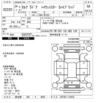 Nissan SERENA лот № 2220 оценка RA  с аукциона в Японии 6