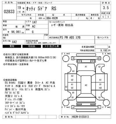 Nissan OTTI  с аукциона в Японии