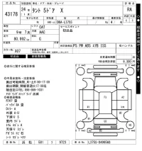 Daihatsu TANTO лот № 43178 оценка RA  с аукциона в Японии 10