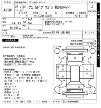 Subaru GOLF ALLTRACK лот № 43181 оценка 3  с аукциона в Японии 10