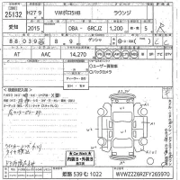 Volkswagen POLO лот № 25132 оценка R  с аукциона в Японии 10
