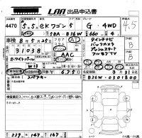 Mitsubishi EK WAGON лот № 4470 оценка 4.5  с аукциона в Японии 5