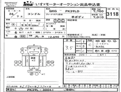 Nissan CONDOR  с аукциона в Японии