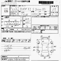 BMW X1 лот № 125 оценка 3.5  с аукциона в Японии 7