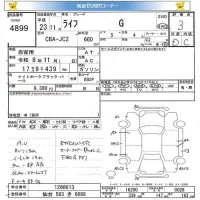 Honda LIFE лот № 4899 оценка 3  с аукциона в Японии 5