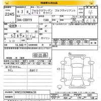 Volkswagen GOLF VARIANT лот № 2245 оценка 4  с аукциона в Японии 8