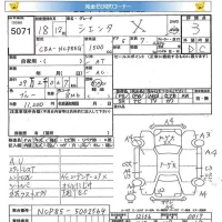 Toyota SIENTA лот № 5071 оценка 3  с аукциона в Японии 5