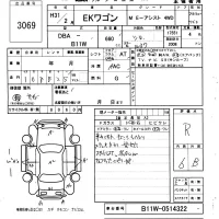 Mitsubishi EK WAGON лот № 3069 оценка R  с аукциона в Японии 6