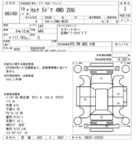 Nissan SERENA лот № 6140 оценка 3  с аукциона в Японии 5