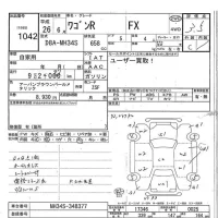 Suzuki WAGON R лот № 1042 оценка 3.5  с аукциона в Японии 7