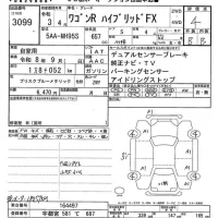 Suzuki WAGON R лот № 3099 оценка 4  с аукциона в Японии 9