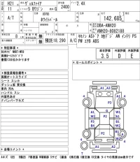 Toyota VELLFIRE лот № 7054 оценка 3.5  с аукциона в Японии 4