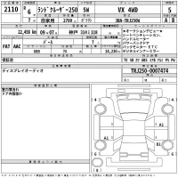 Toyota LAND CRUISER лот № 2110 оценка 5  с аукциона в Японии 2