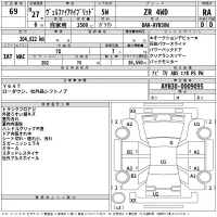 Toyota VELLFIRE лот № 69 оценка RA  с аукциона в Японии 2
