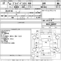 Nissan SYLPHY лот № 27 оценка RA  с аукциона в Японии 2
