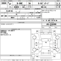 Honda N ONE лот № 3004 оценка 3.5  с аукциона в Японии 2