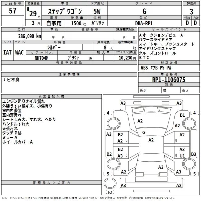 Honda STEP WAGON  с аукциона в Японии