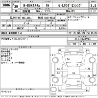 Honda N BOX лот № 3006 оценка 3.5  с аукциона в Японии 2