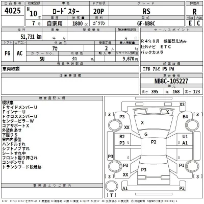 Mazda ROADSTER  с аукциона в Японии