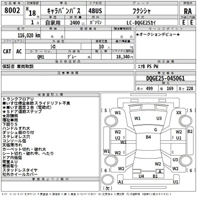 Nissan CARAVAN BUS  с аукциона в Японии