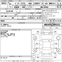 Mercedes-Benz C CLASS лот № 5013 оценка 3.5  с аукциона в Японии 2